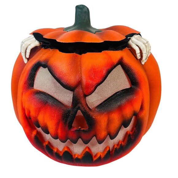 Rare Halloween Jack o Lantern Reaper Skeleton Pop Up Light up Talking Pan Asian - Picture 1 of 12